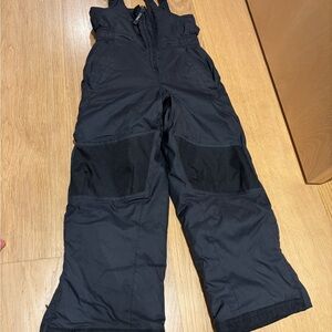 L.L. Bean Kids Black Ski Overalls